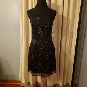 All That Jazz Black & Silver Mini Dress Tulle